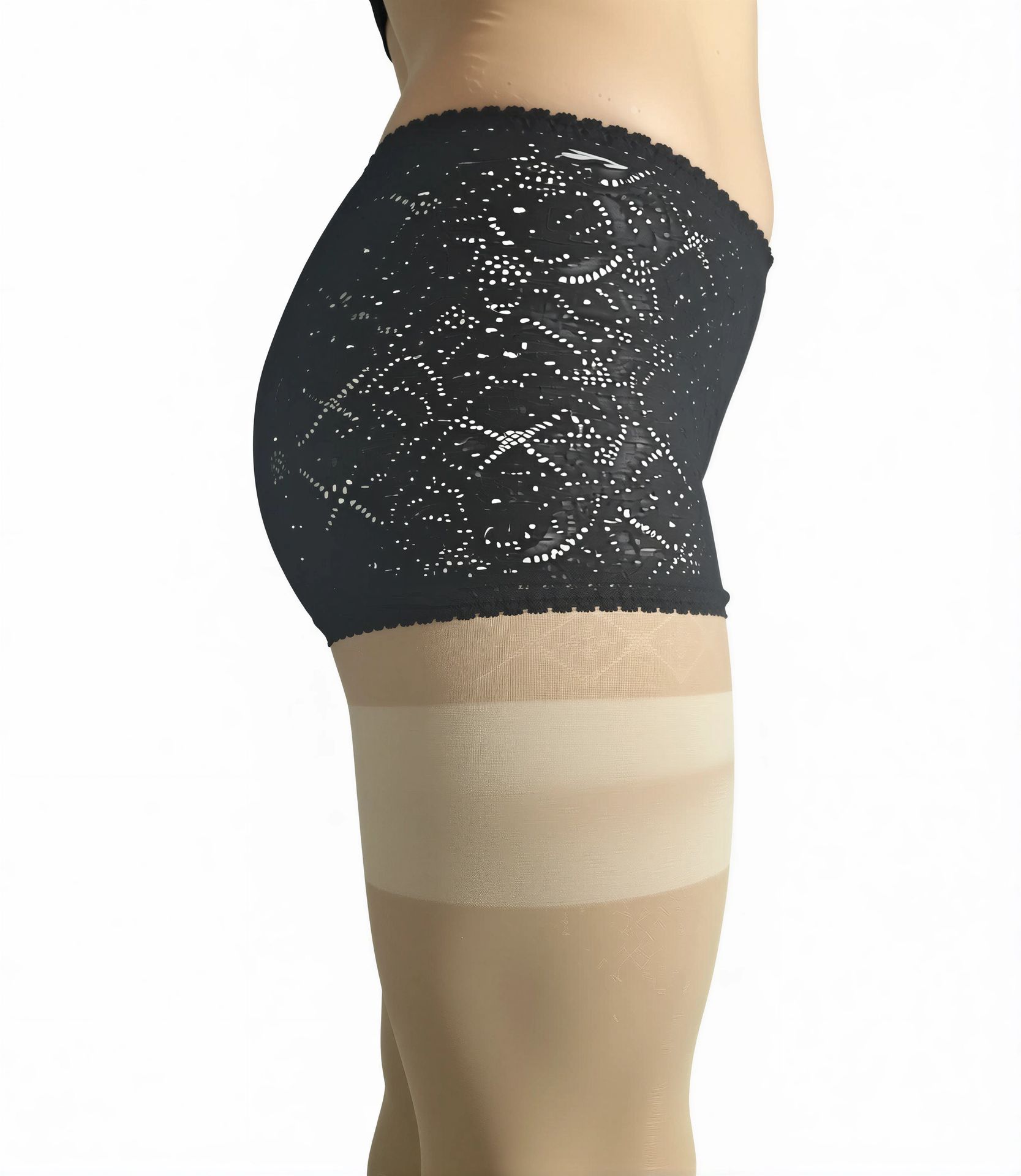 Trasparenze TR-PENNACauto Halterlose Strümpfe PENNAC – Seitenansicht links