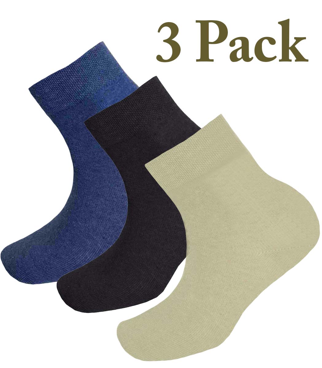 3 pairs of cotton short socks Basic Line