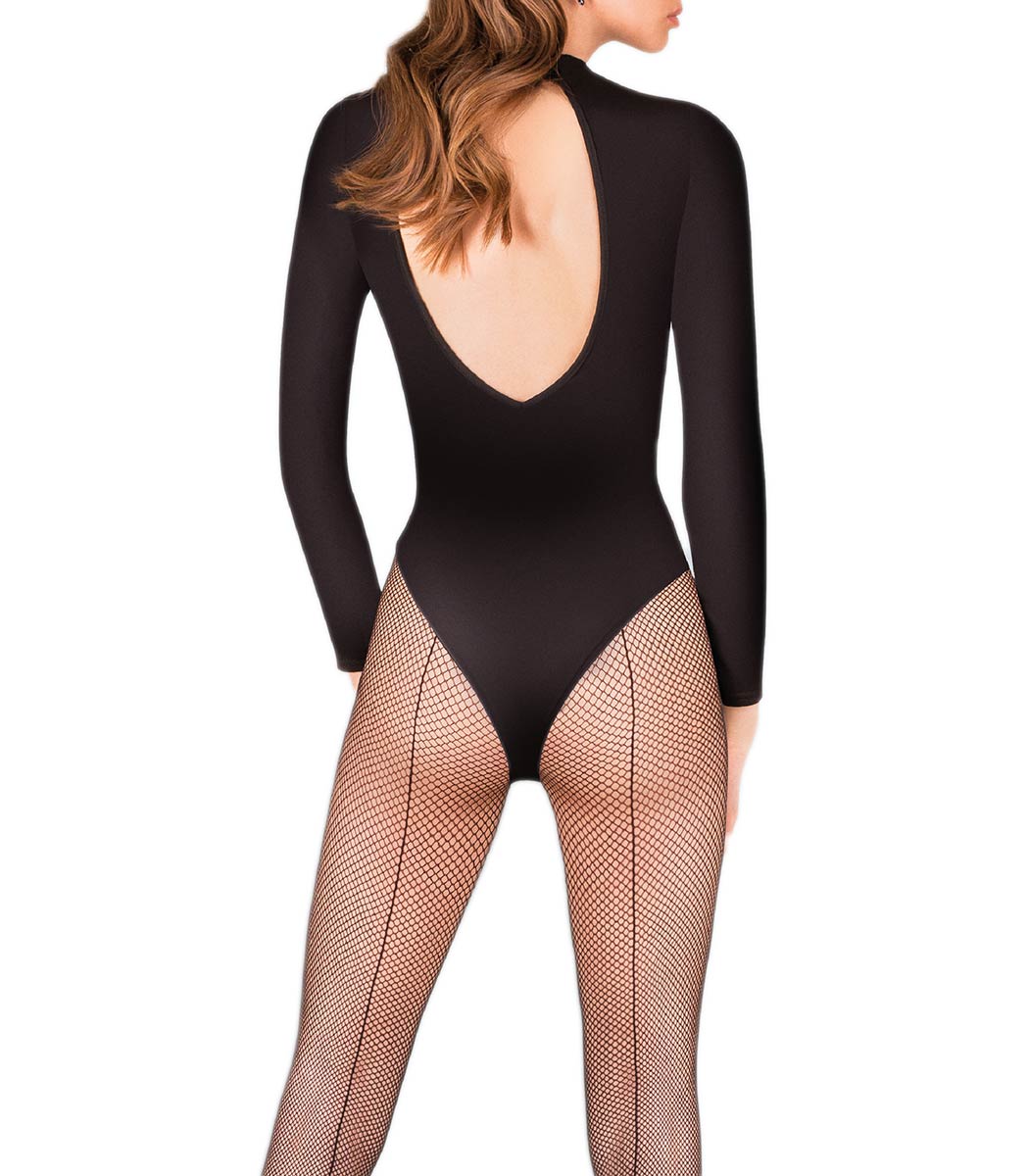 Mesh tights with back seam KABARETTE 155