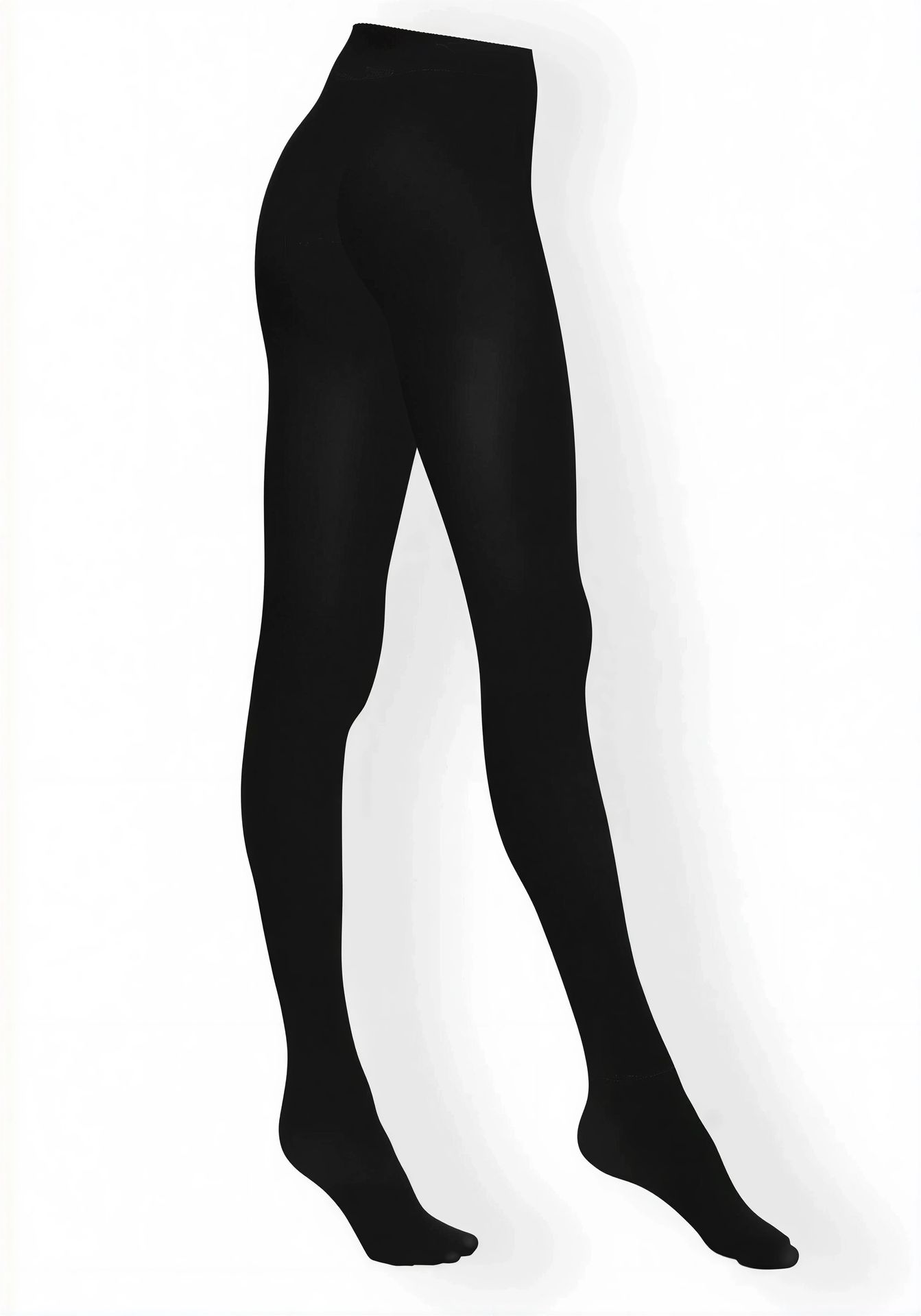 OR-AllColStr50 Oroblú Schwarz – Rückansicht