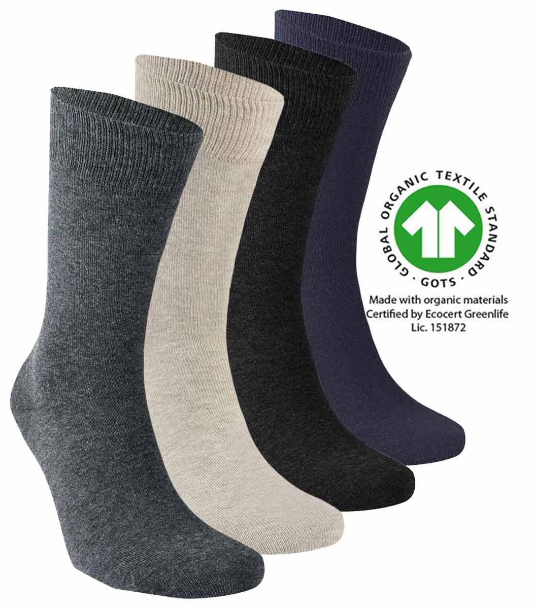 Men's socks made from skin-friendly organic cotton Men's socks made from skin-friendly organic cotton