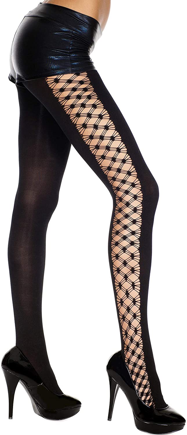 Blickdichte Strumpfhose mit Netz