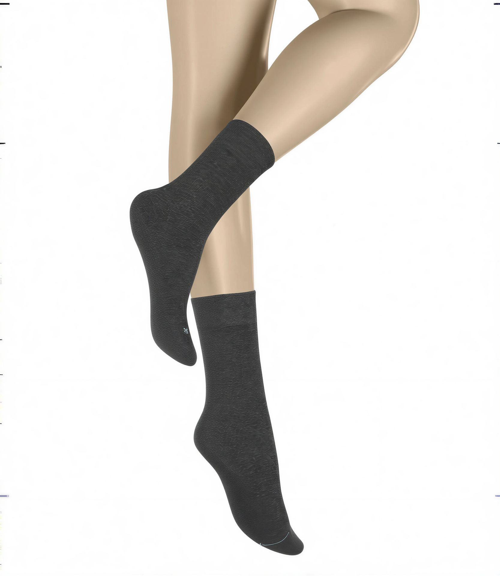 Hudson Air Plush Socken grau – Linke Seite