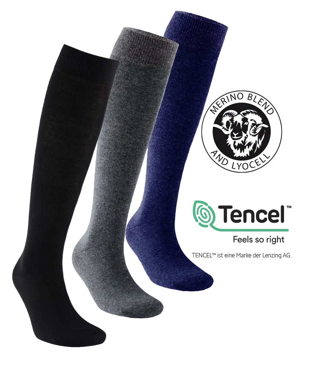 Knee-high sock made from merino wool and Tencel EXCLUSIVE Knee-high sock made from merino wool and Tencel EXCLUSIVE