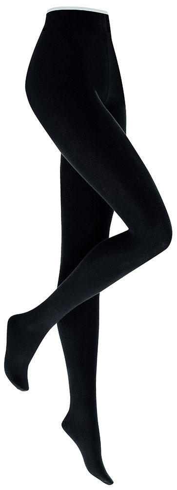 393500 black.jpg Kunert hochwertige 97% Baumwoll-Strickstrumpfhose LIZ