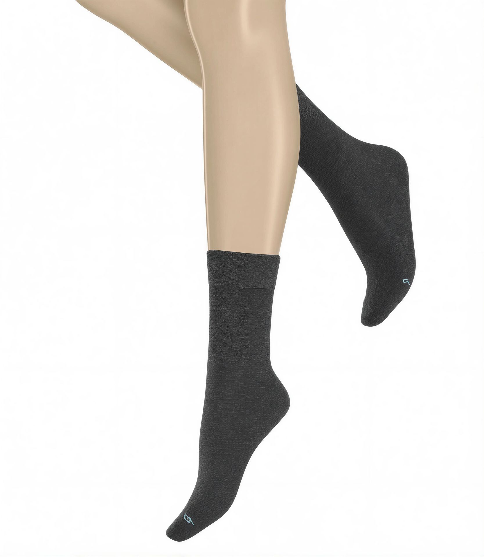 Hudson Air Plush Socken grau – Rueckansicht