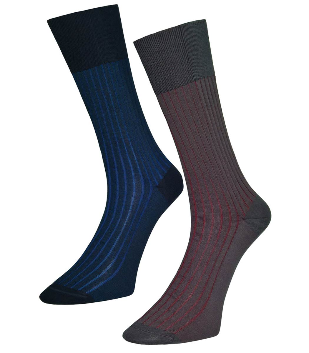 Cotton men's socks with ribbed structure Cotton men's socks with ribbed structure