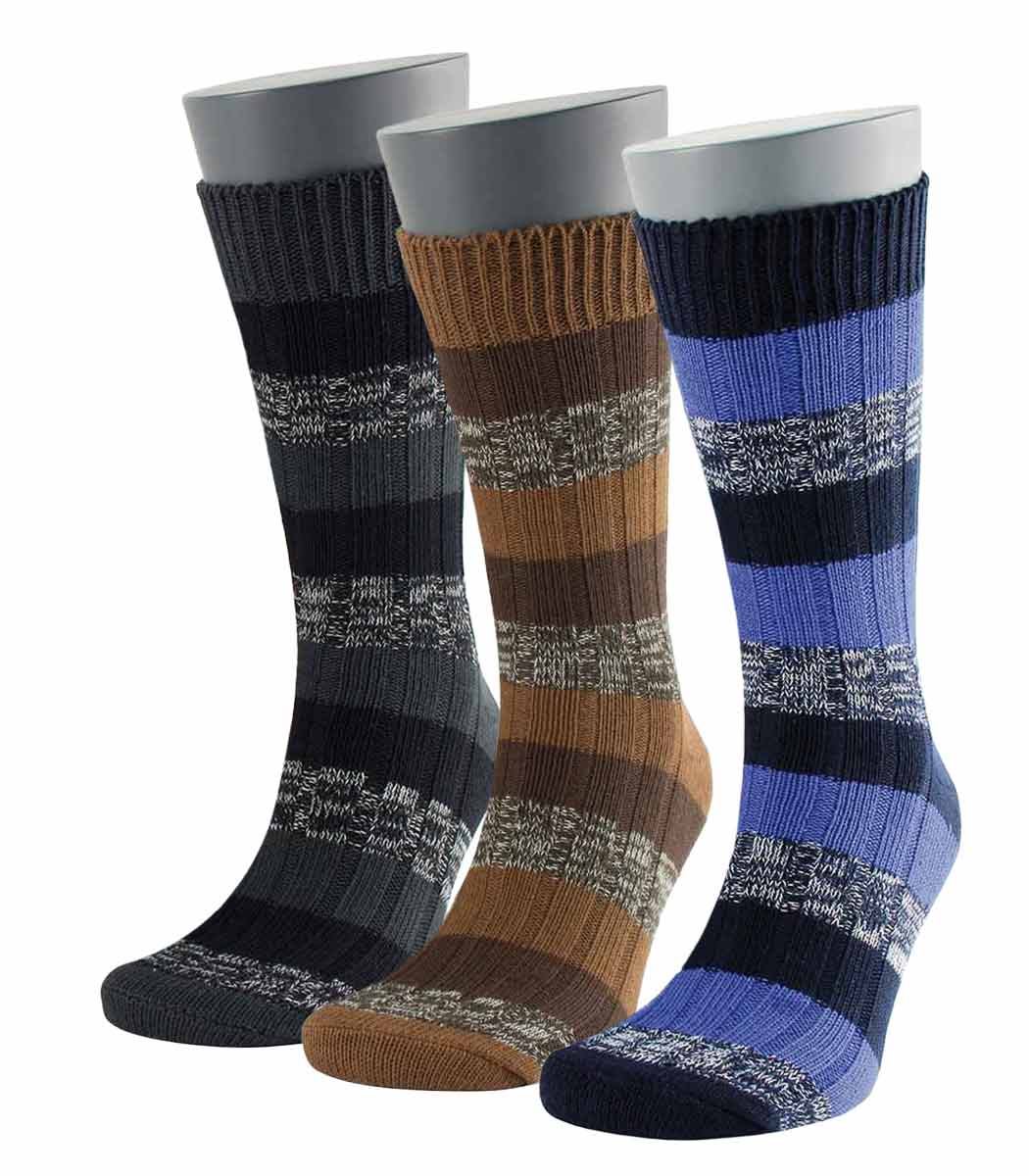 Wilox Baumwollsocke FASHION TWO TONE Blockringel-Design