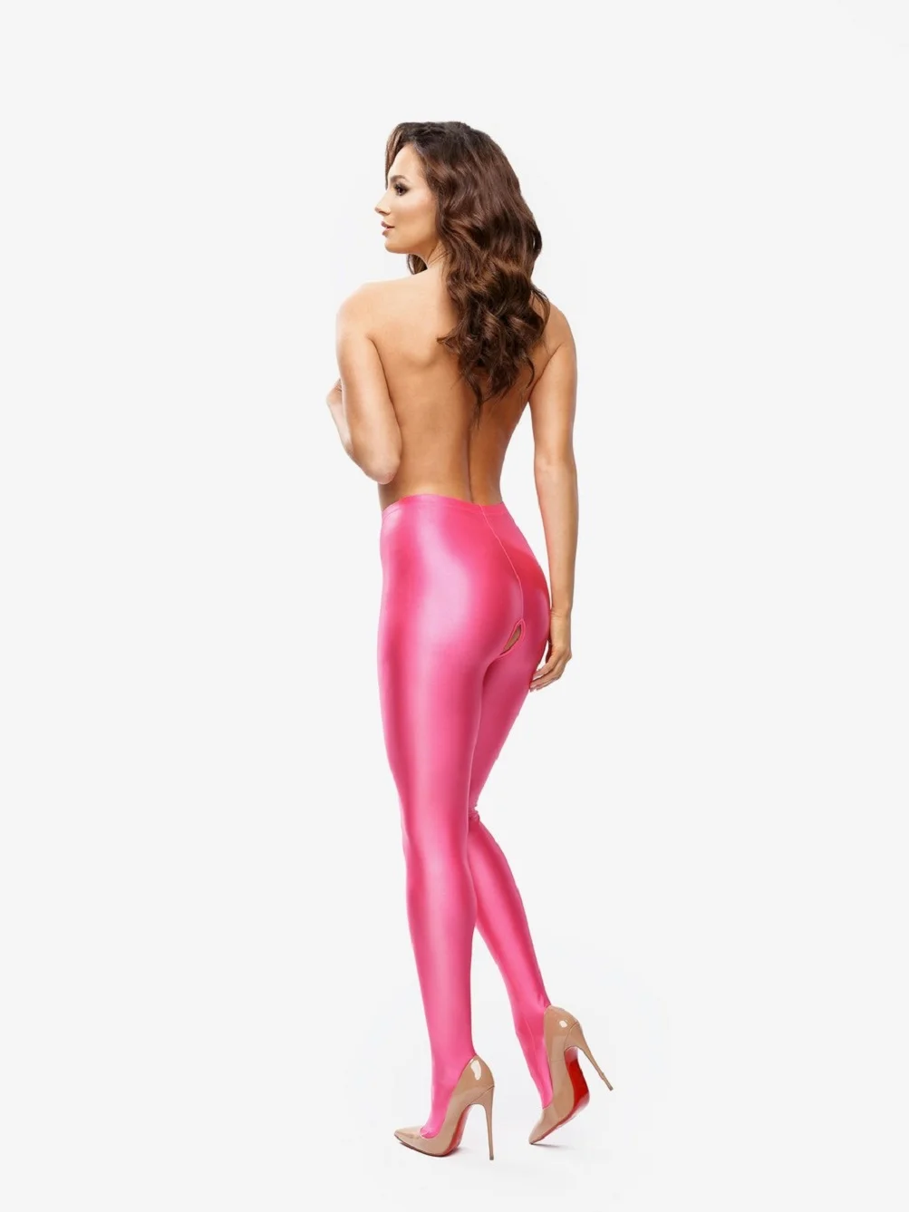 MissO P800 Strumpfhose pink Rückansicht 20 DEN