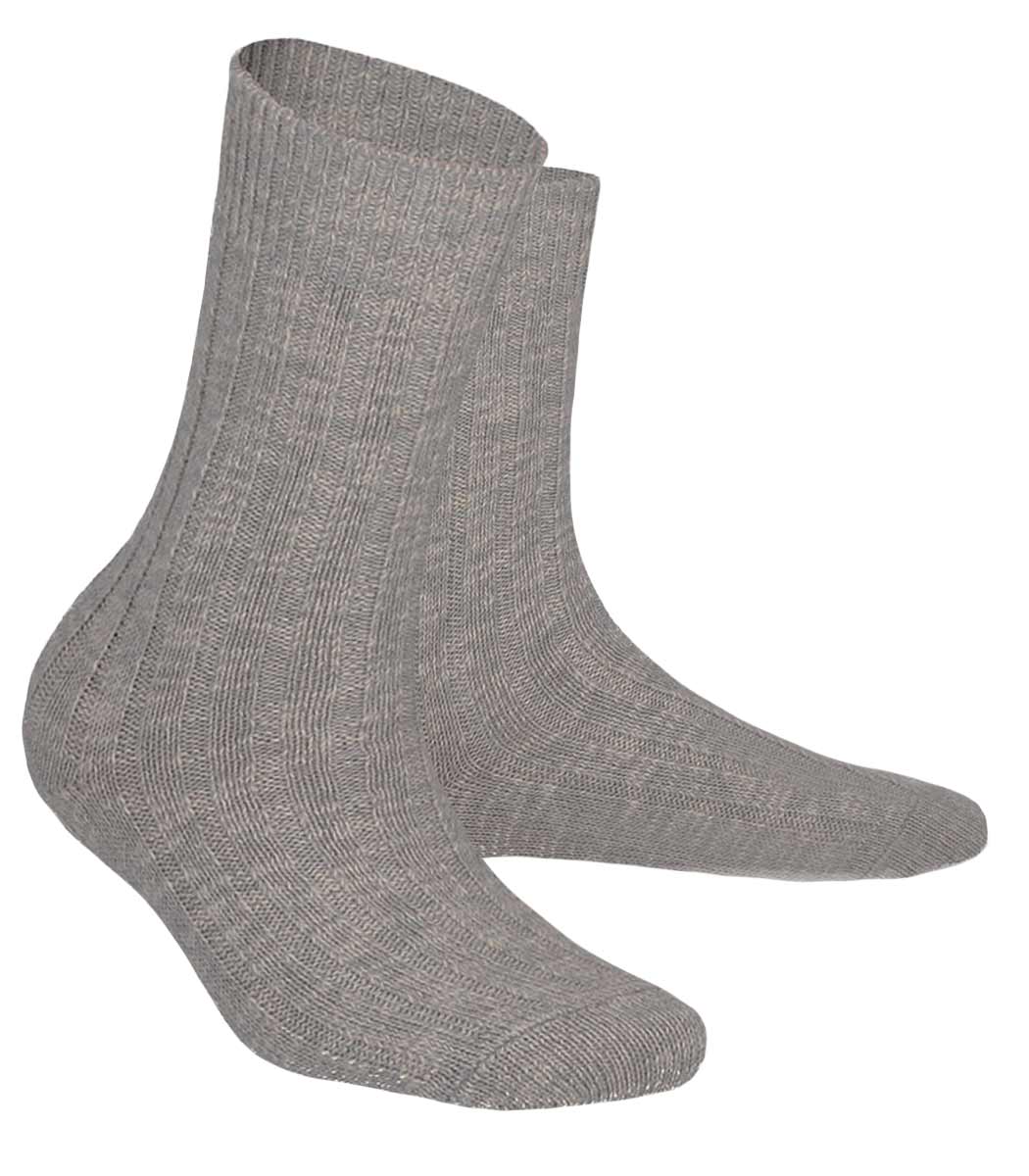 Baumwolle Herren Socken mit Ripp Design PURE
