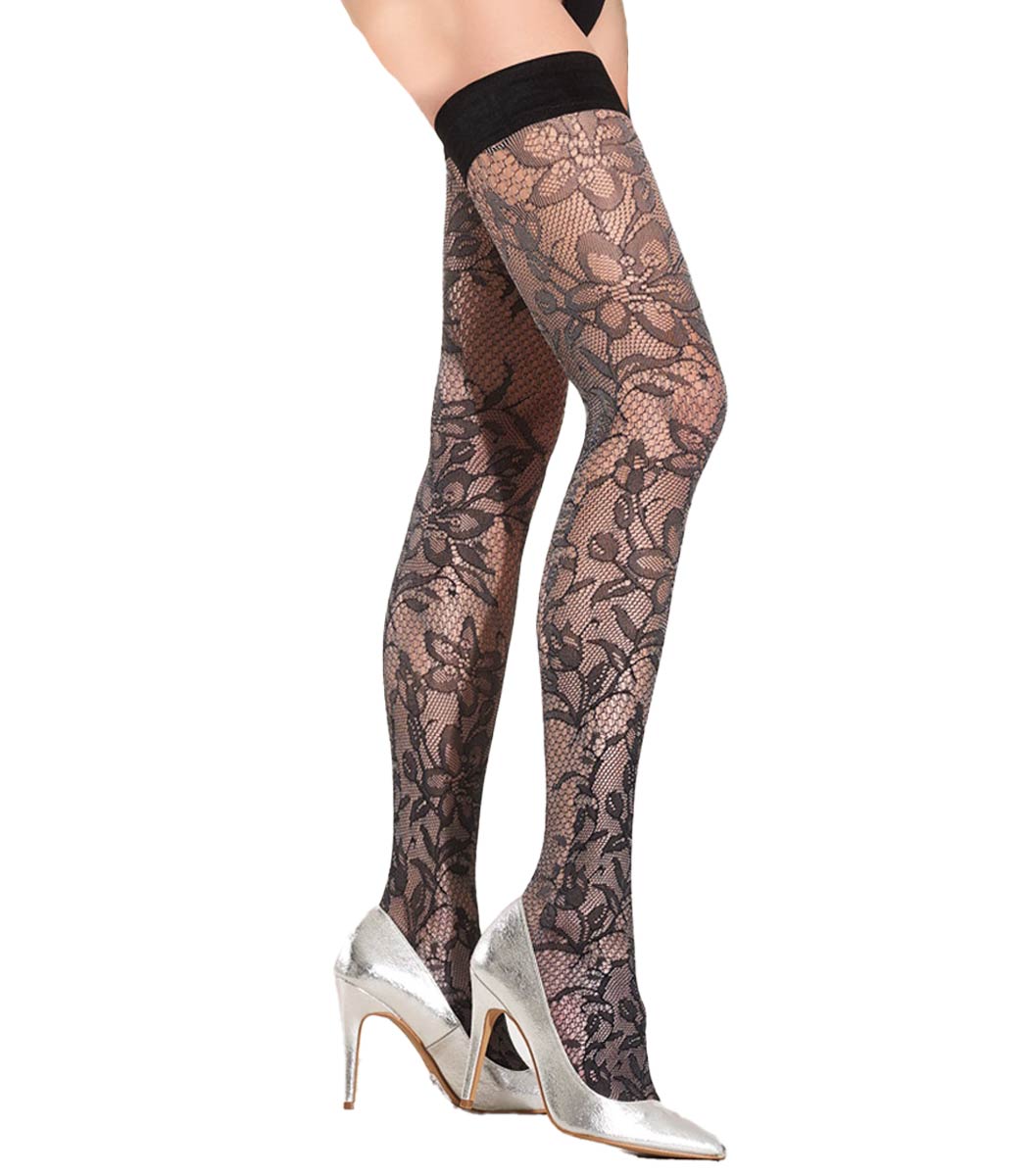 Trasparenze hold-up stockings Gentian Trasparenze hold-up stockings Gentian