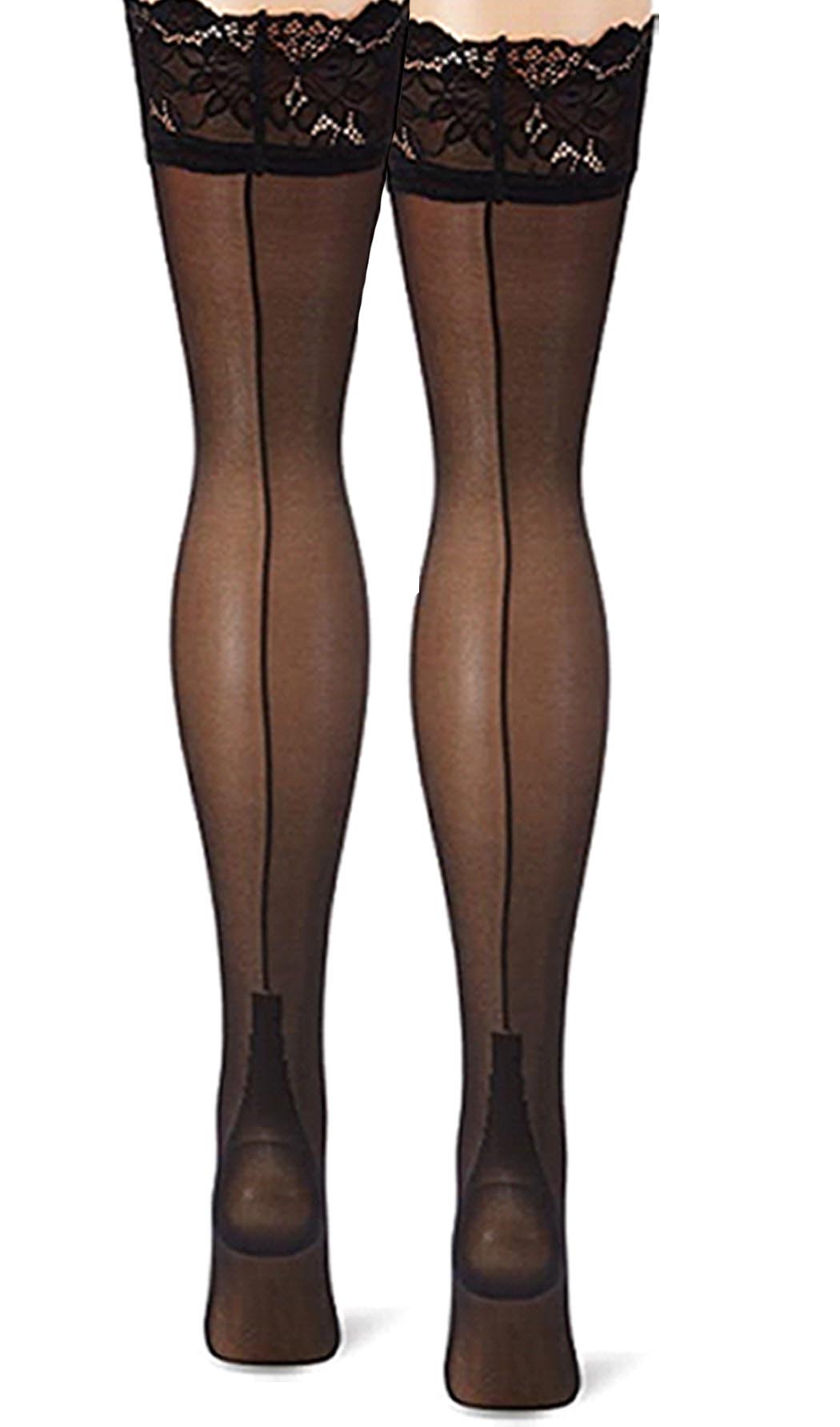 Hold-up stockings in Cuban heel look RAFFINEASSE 20DEN Hold-up stockings in Cuban heel look RAFFINEASSE 20DEN