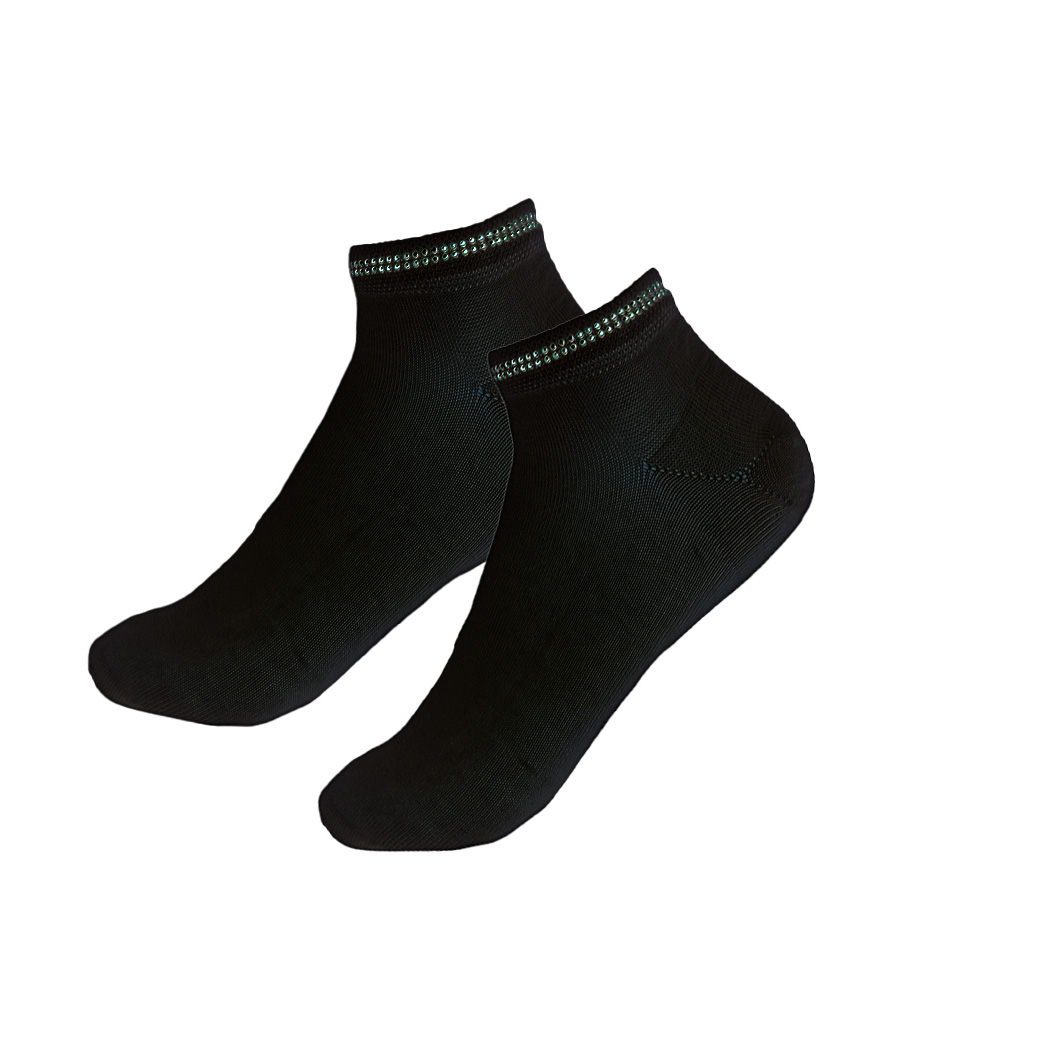 Women's trainers socks with delicate studs on the hem