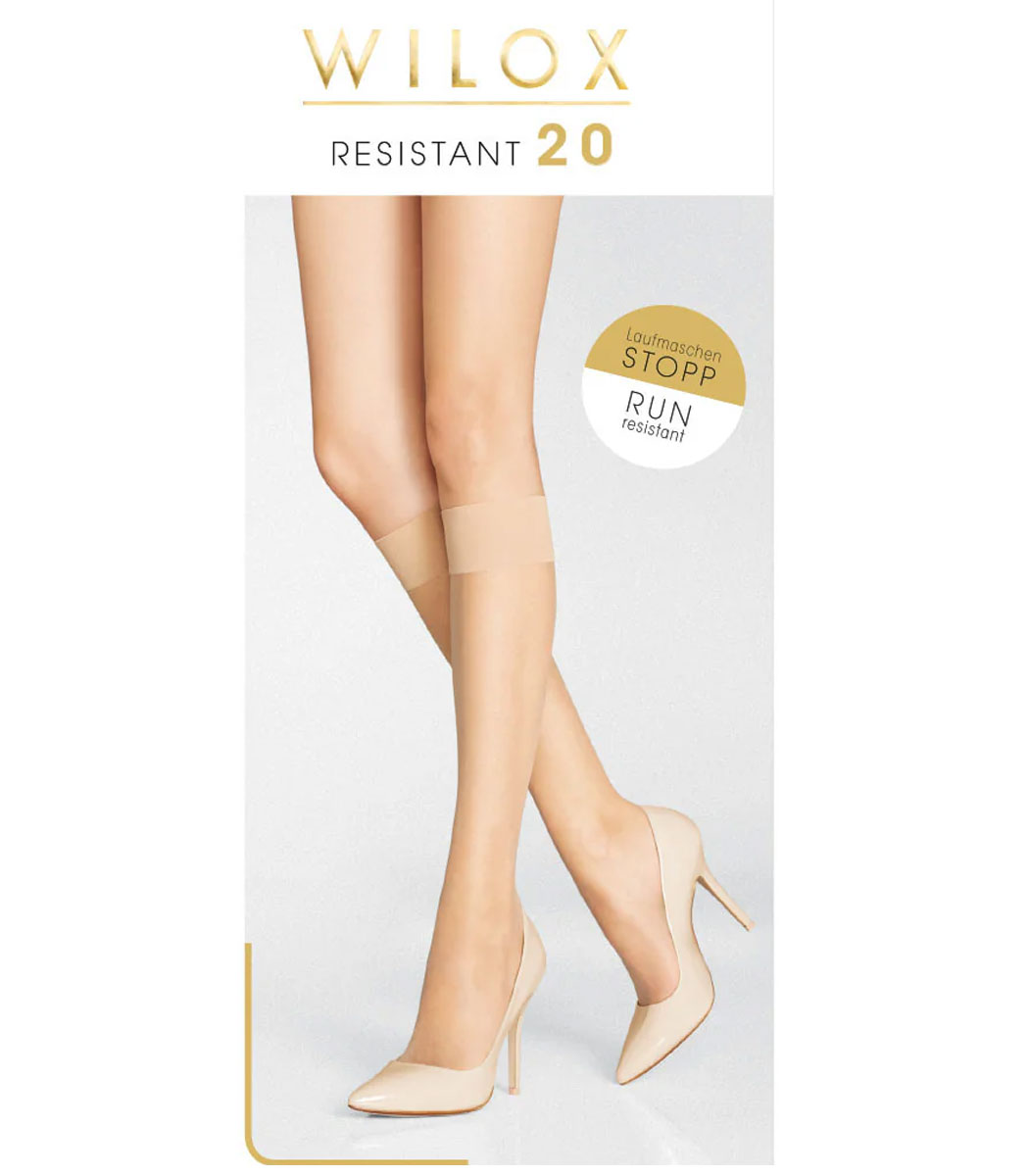 Women's ultra-soft RESISTANT 20 DEN knee-highs