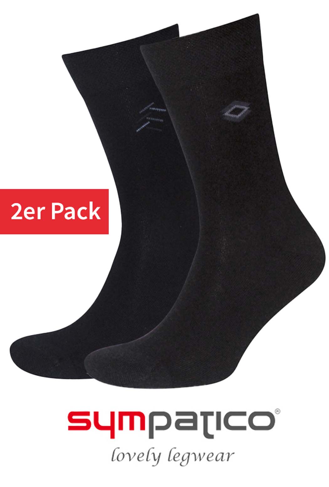 2 pairs of men's business cotton socks SEITENDESIGN 