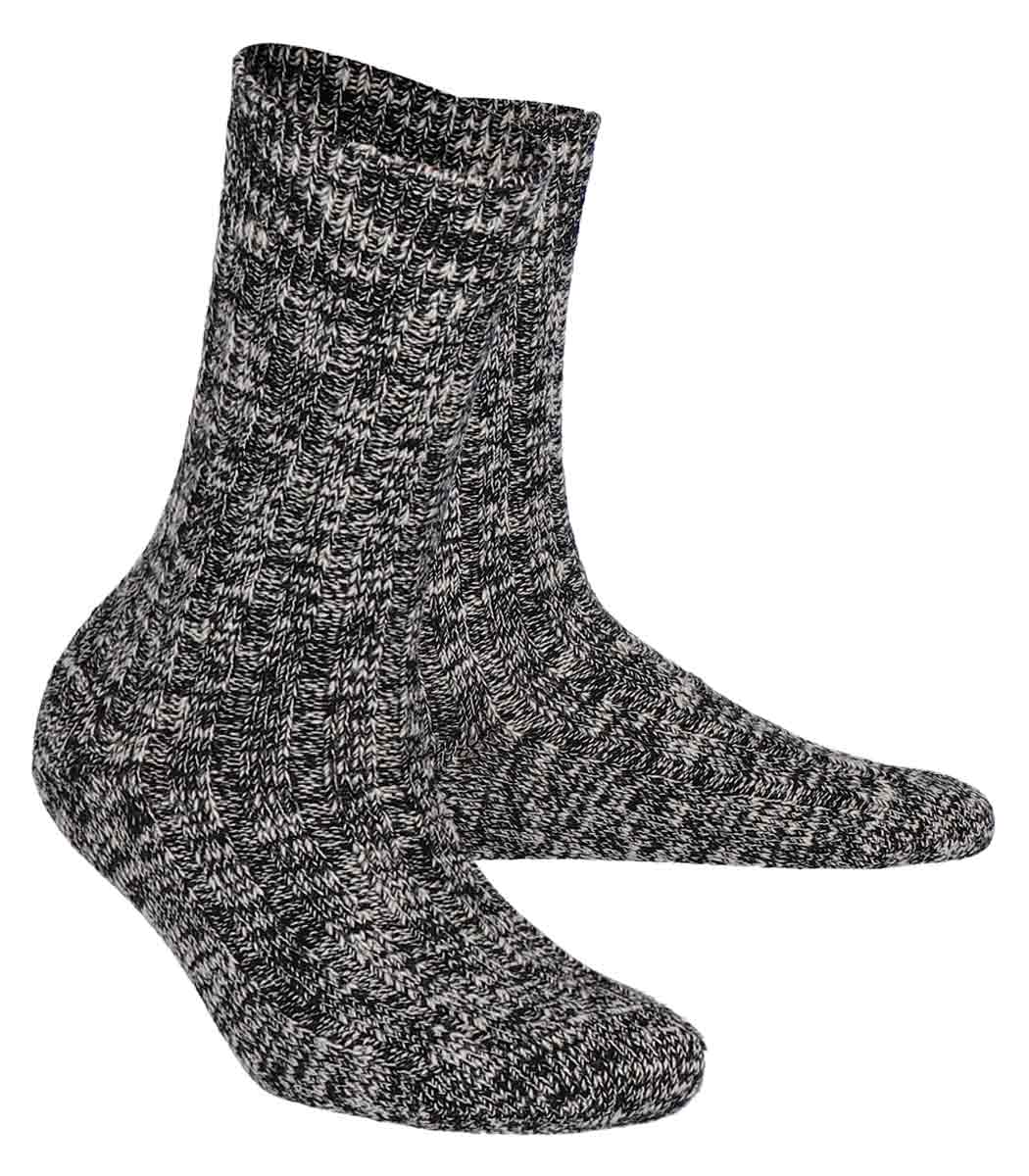 Modern ladies BOOT sock with ribbed structure