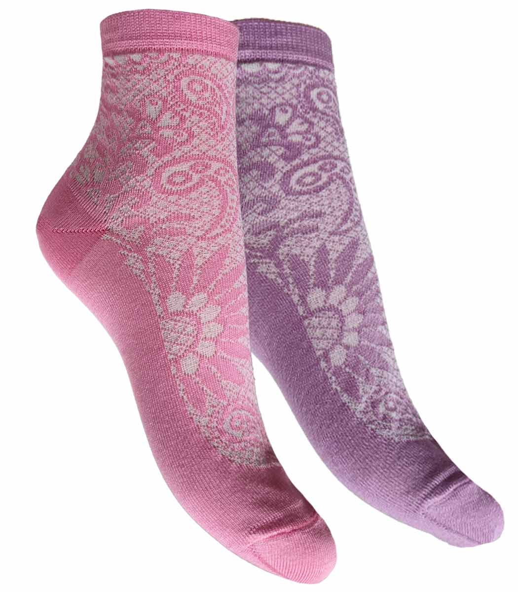 Short-shaft socks with a romantic pattern PAISLEY Short-shaft socks with a romantic pattern PAISLEY