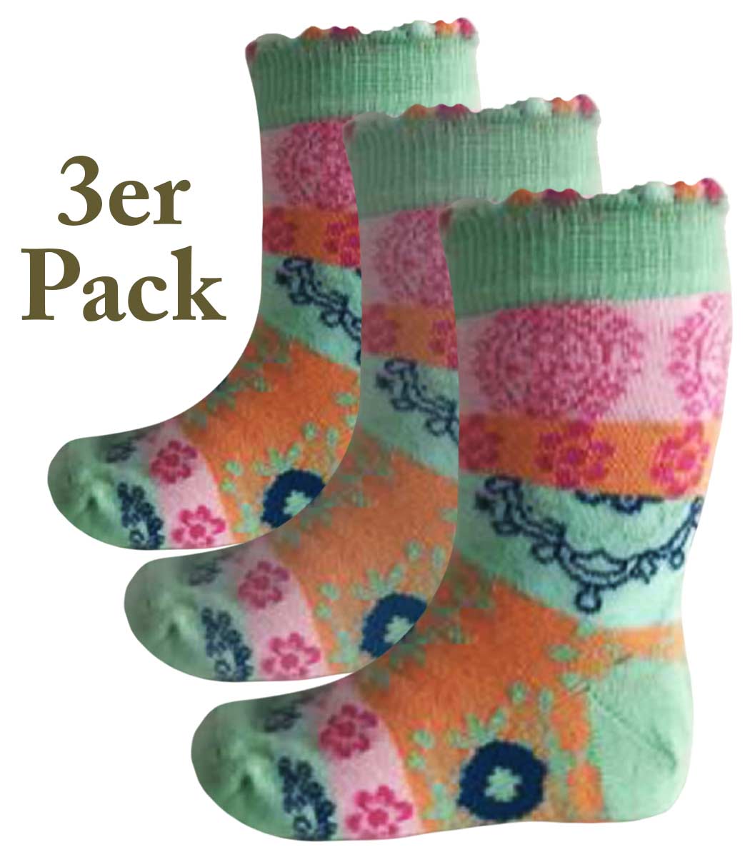 Cotton children's socks ORNAMENTE - 3 pairs
