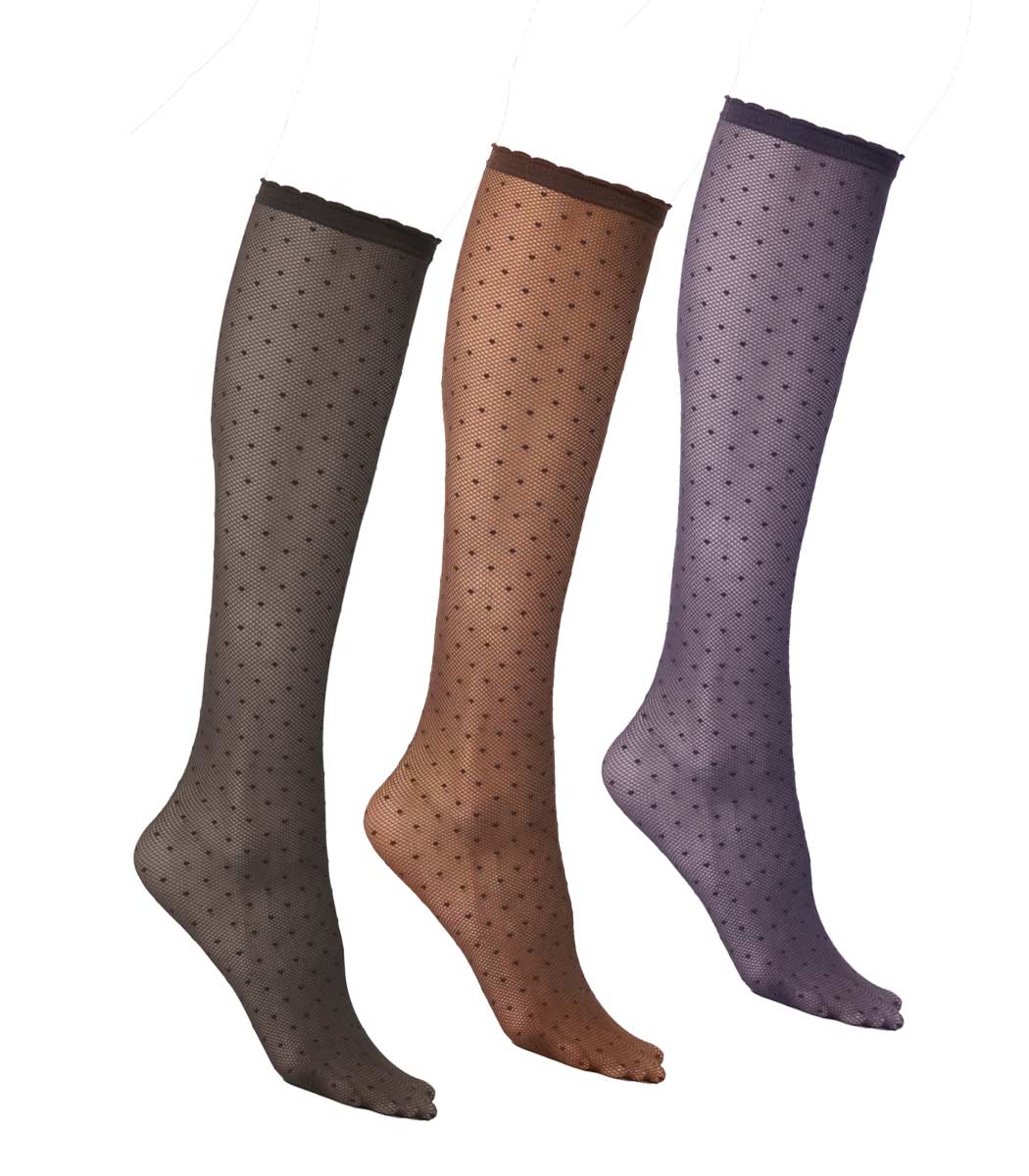 Knee socks with small polka dots PLUMENTIS 30DEN Knee socks with small polka dots PLUMENTIS 30DEN