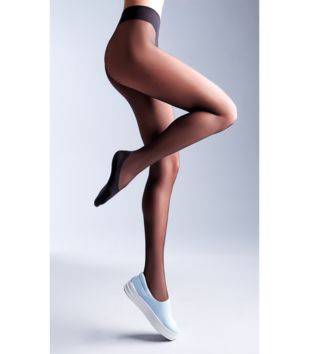 FOOTIES STYLE 20 DEN tights with cotton leggings