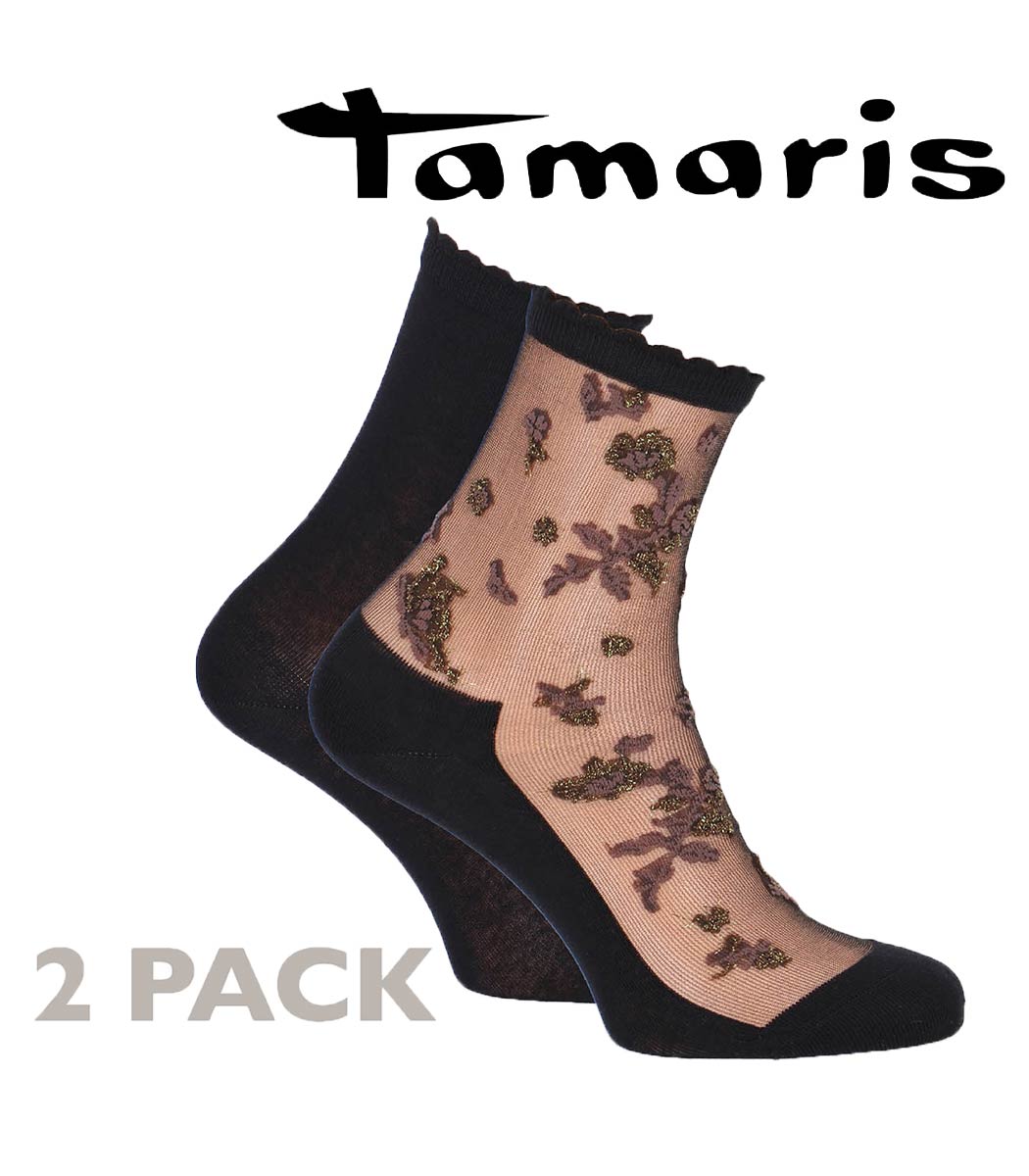 Socks with floral design