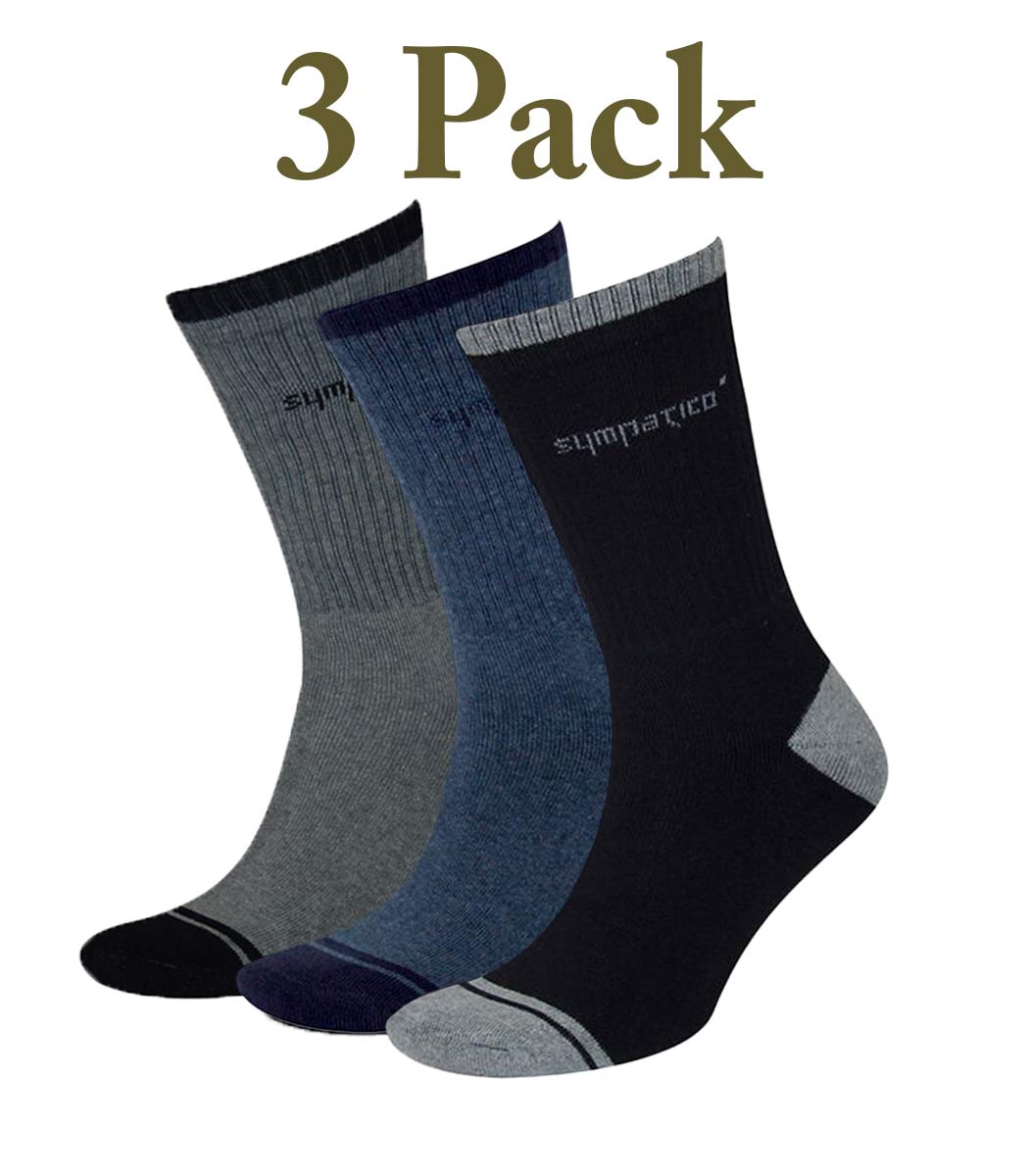 3 pairs of sports socks with active protection and cushioned outsole