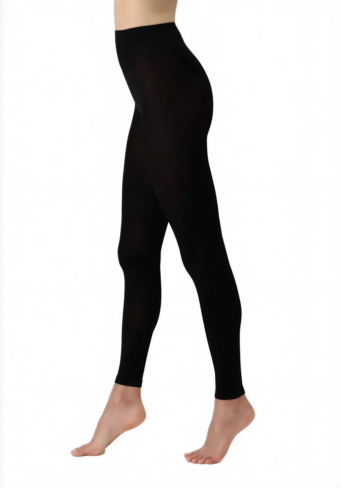 OR-AllColLegg50 Oroblú Schwarz – left side view