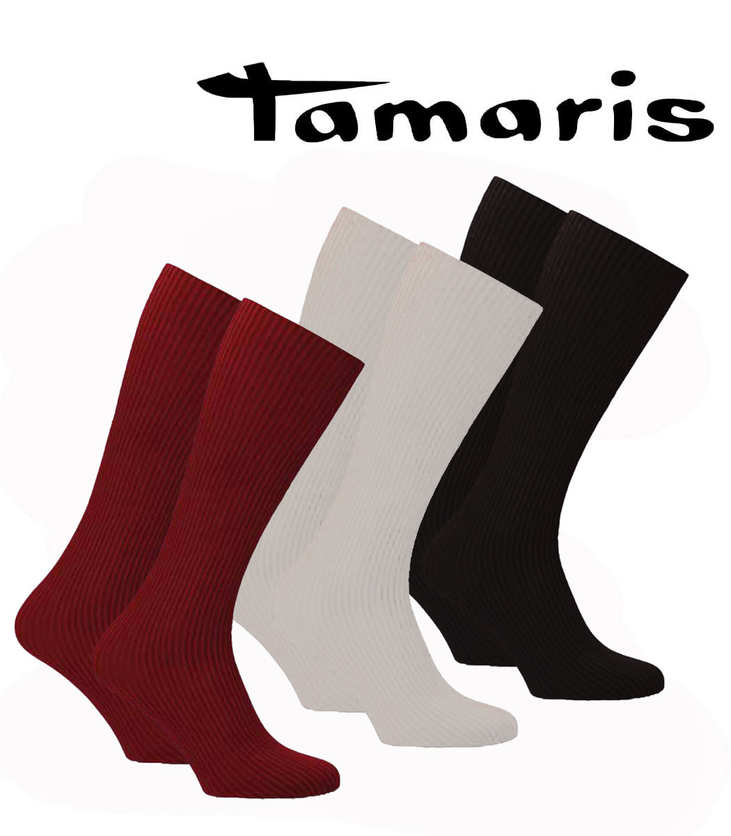 Tamaris Strumpf Ripp-Struktur