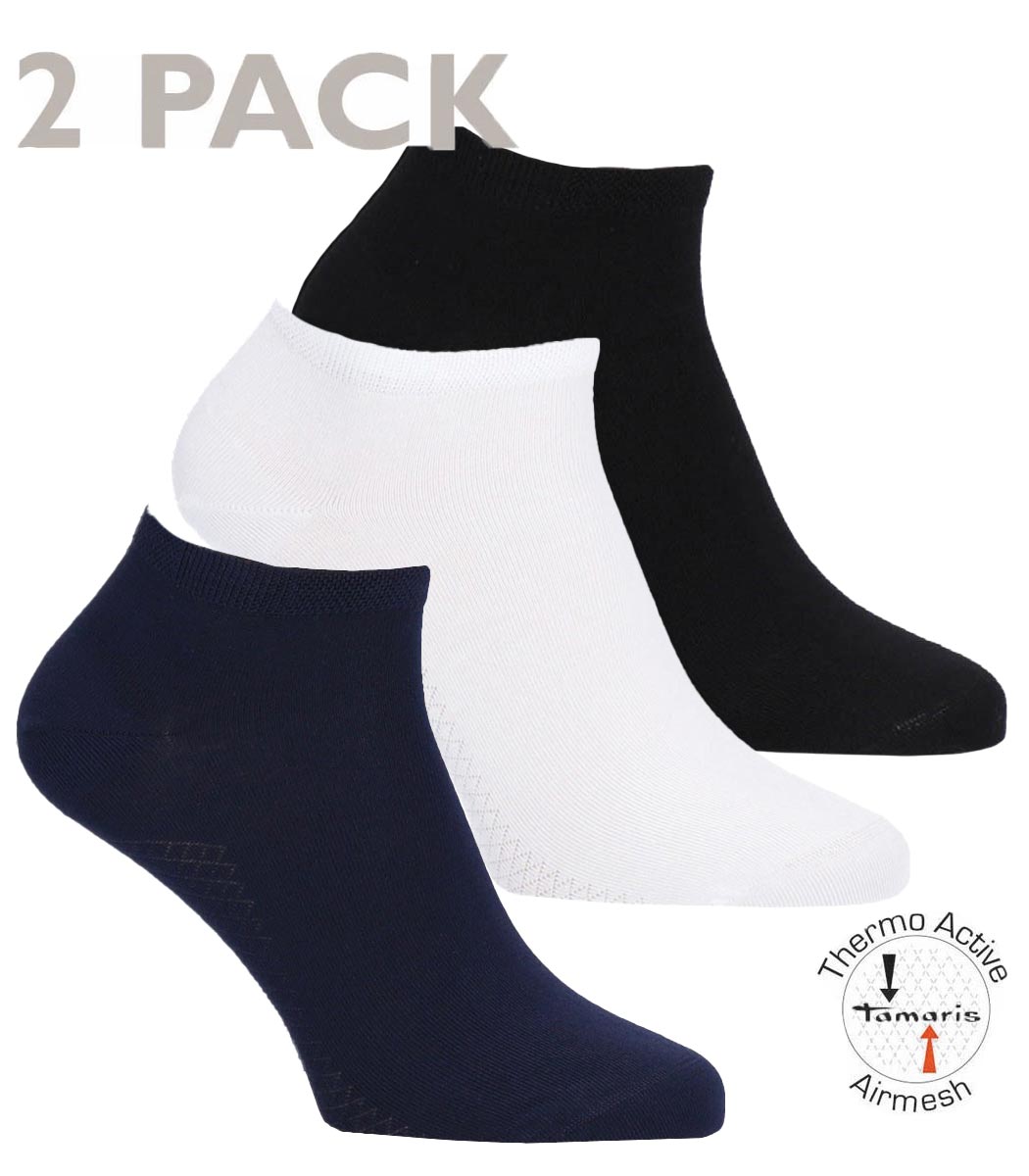 Women's bamboo sneaker sock 2 pairs