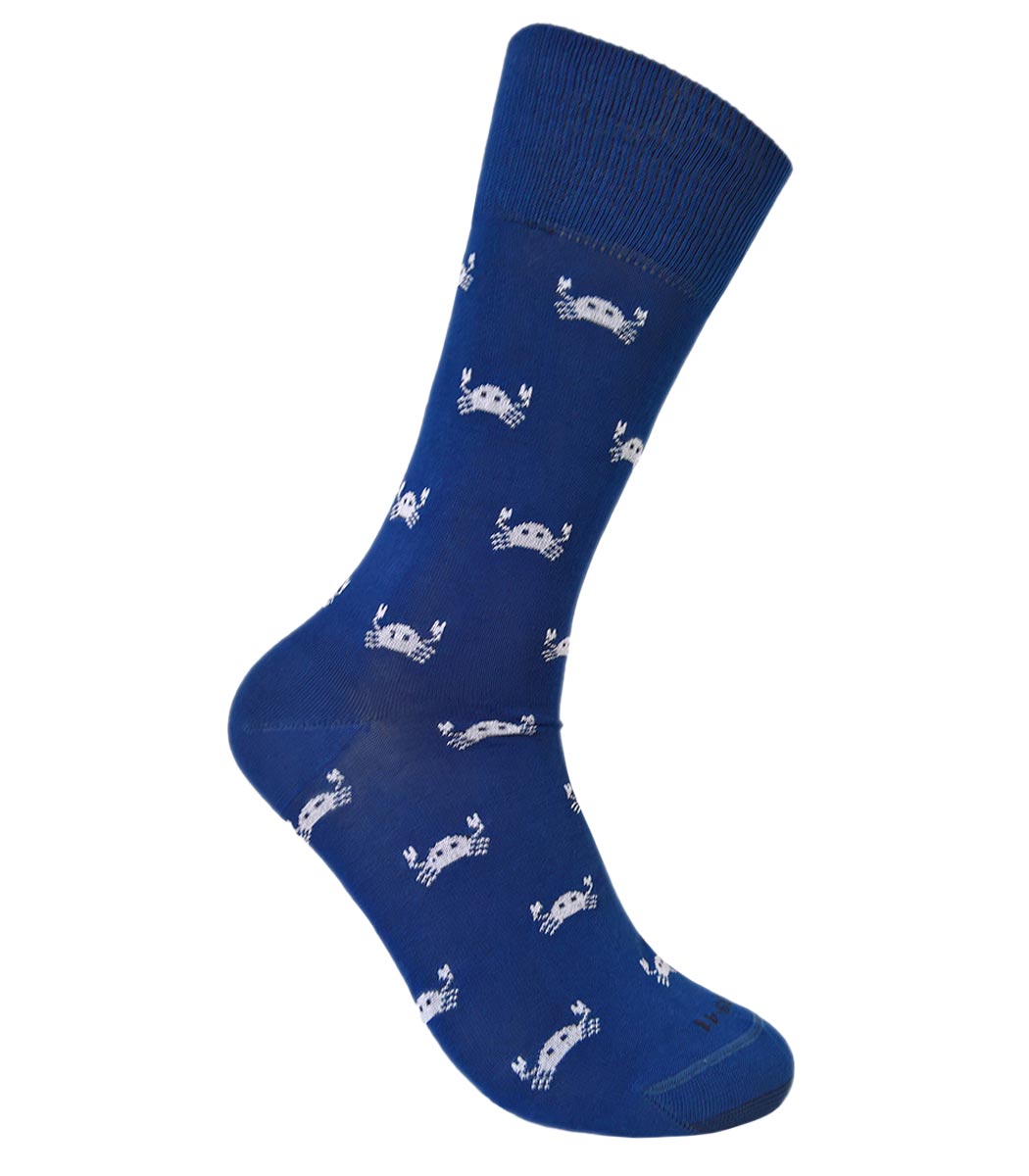 w-sg-213037c-dlk.blau.jpg Fashionable men's cotton socks with crabs