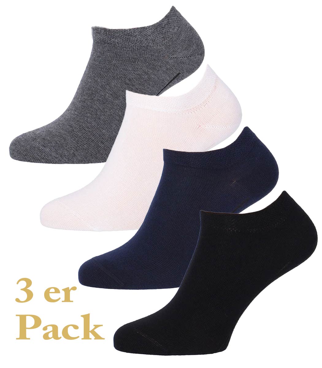 Unisex cotton sneaker sock DAILY LIFE 3-pack