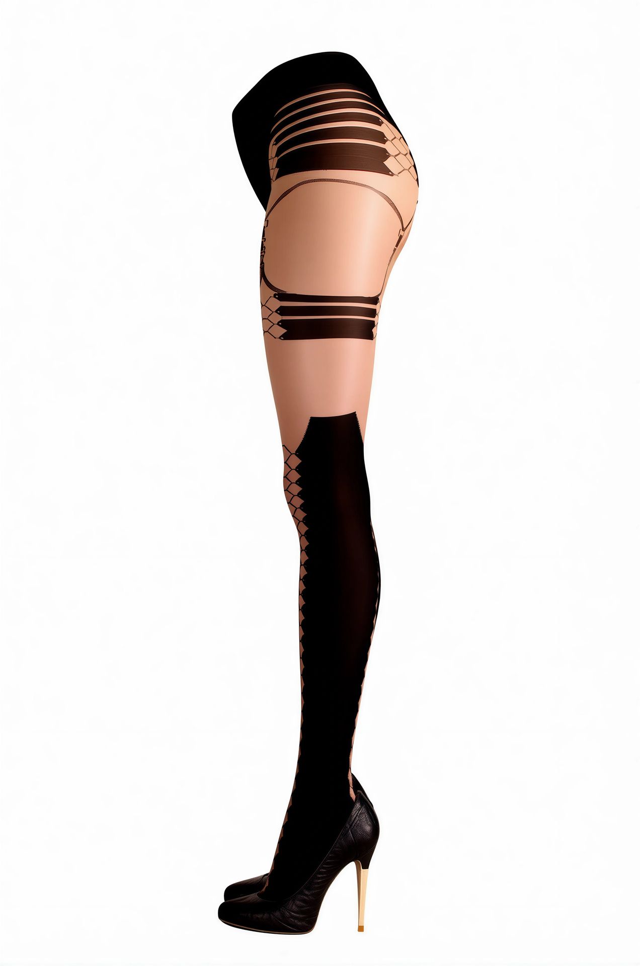 BA-BS104 Ballerina Schwarz – Seitenansicht links