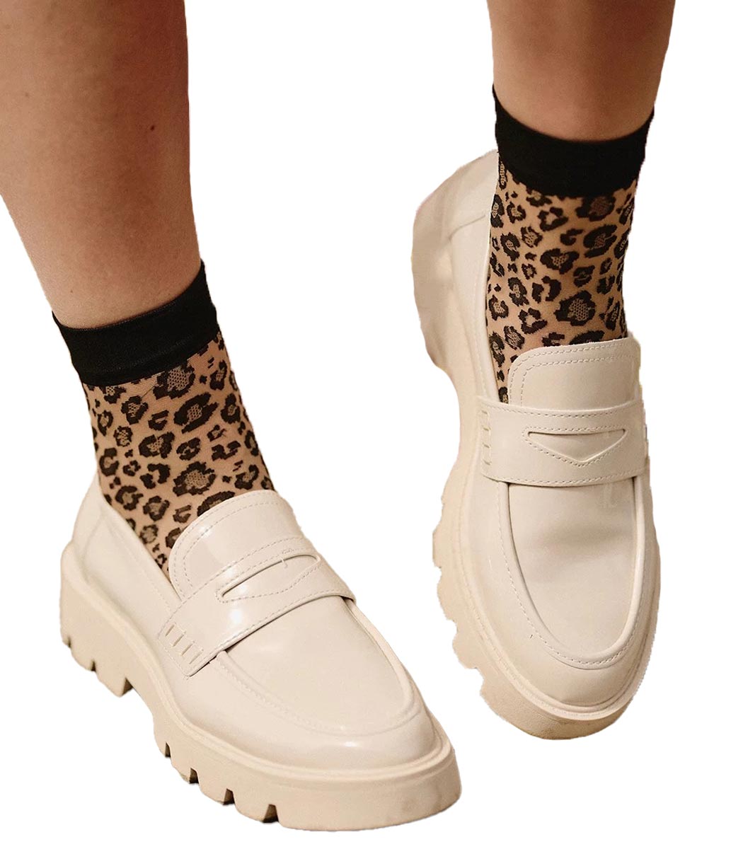Socks in leopard design CATY Socks in leopard design CATY