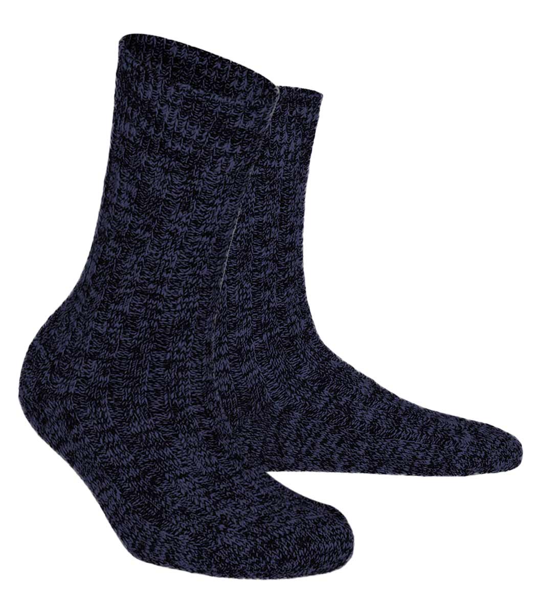 Baumwolle Herren Socken mit Ripp Design PURE