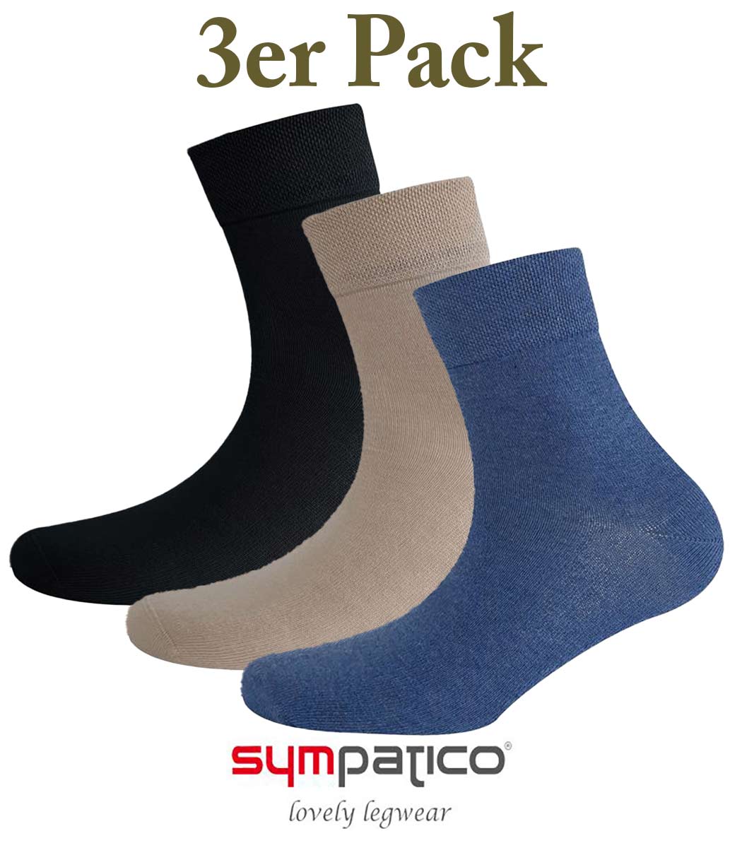 2 pairs of men's short socks made from 92% cotton