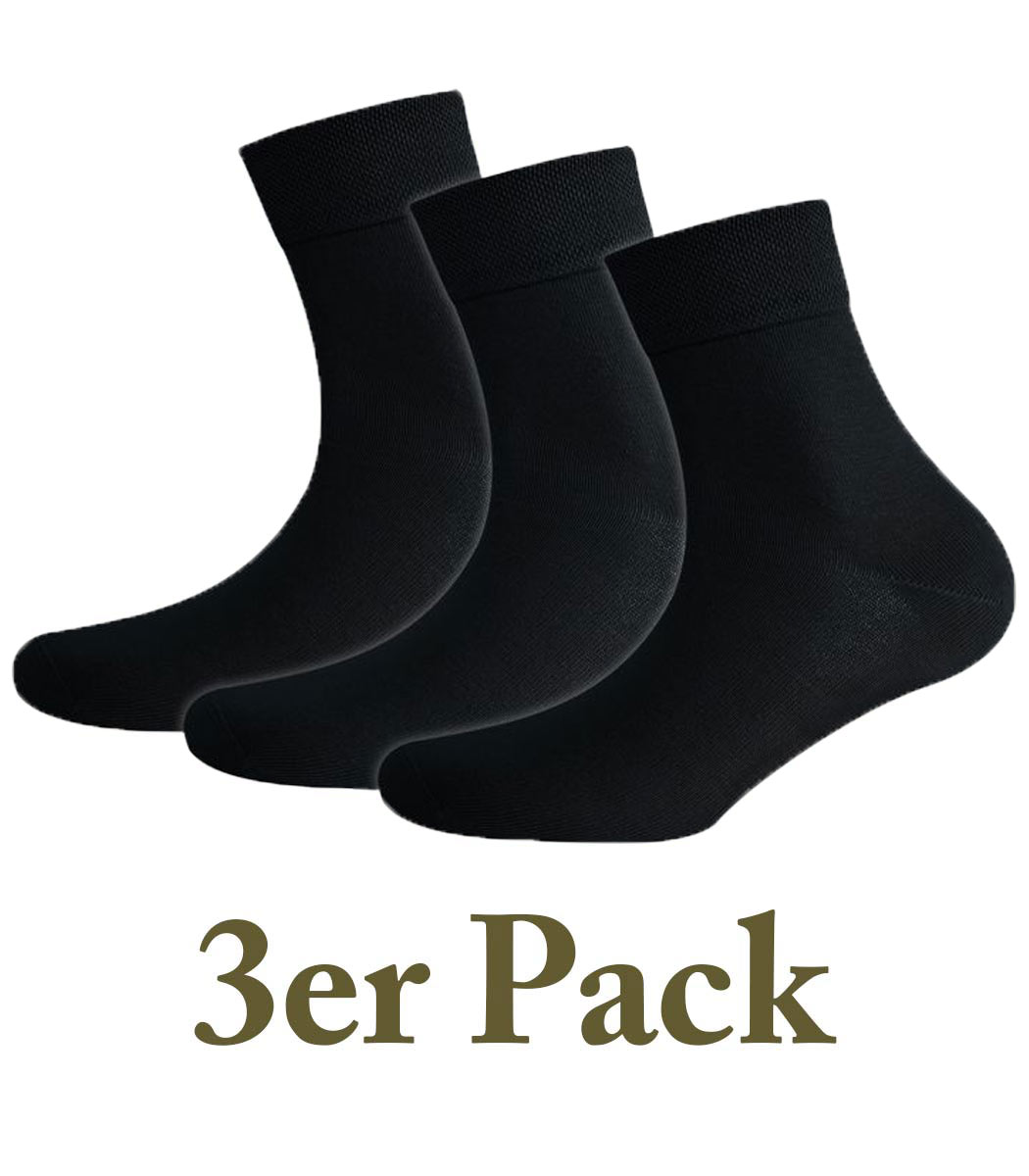 3 pairs of cotton short socks Basic Line