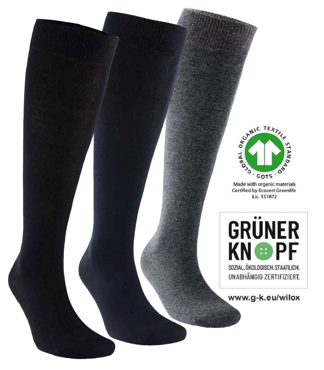 Wilox ladies knee socks BIO cotton ORGANIC COTTON Wilox ladies knee socks BIO cotton ORGANIC COTTON