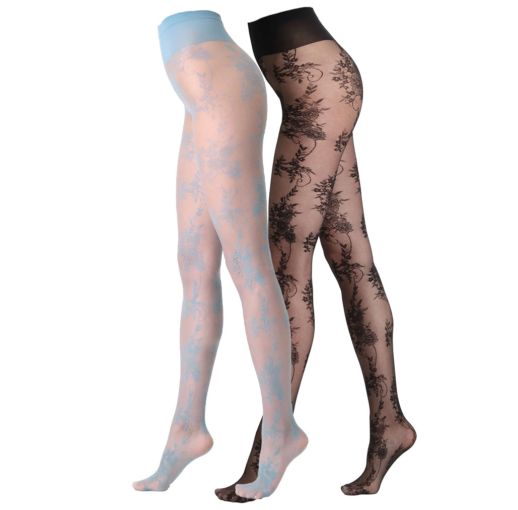 Tights with delicate flowers LACELIKE 30DEN