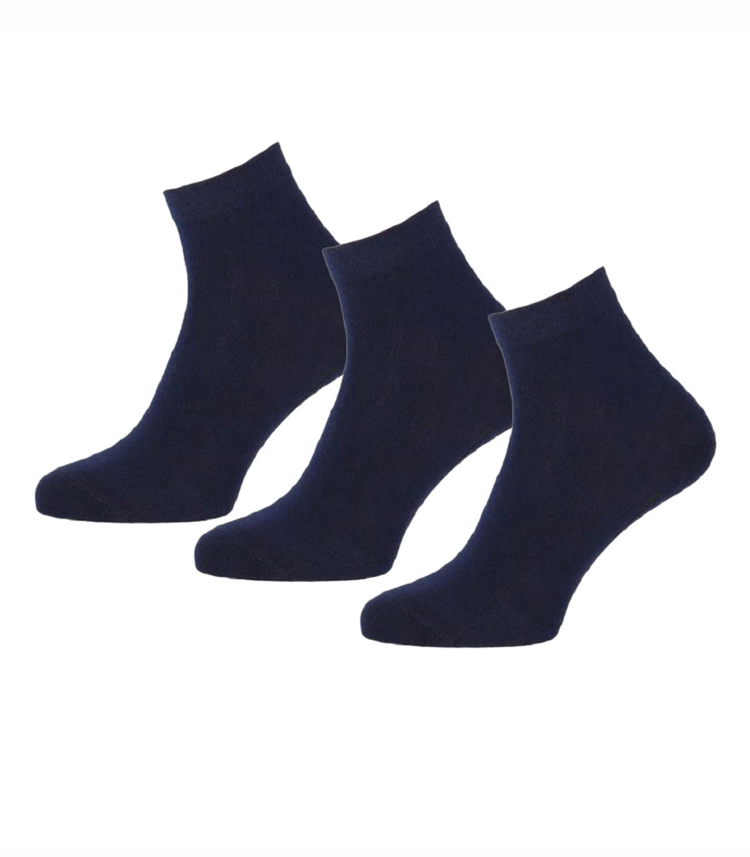 Wilox Unisex Baumwolle Kurzsocke DAILY LIFE 3-er Pack