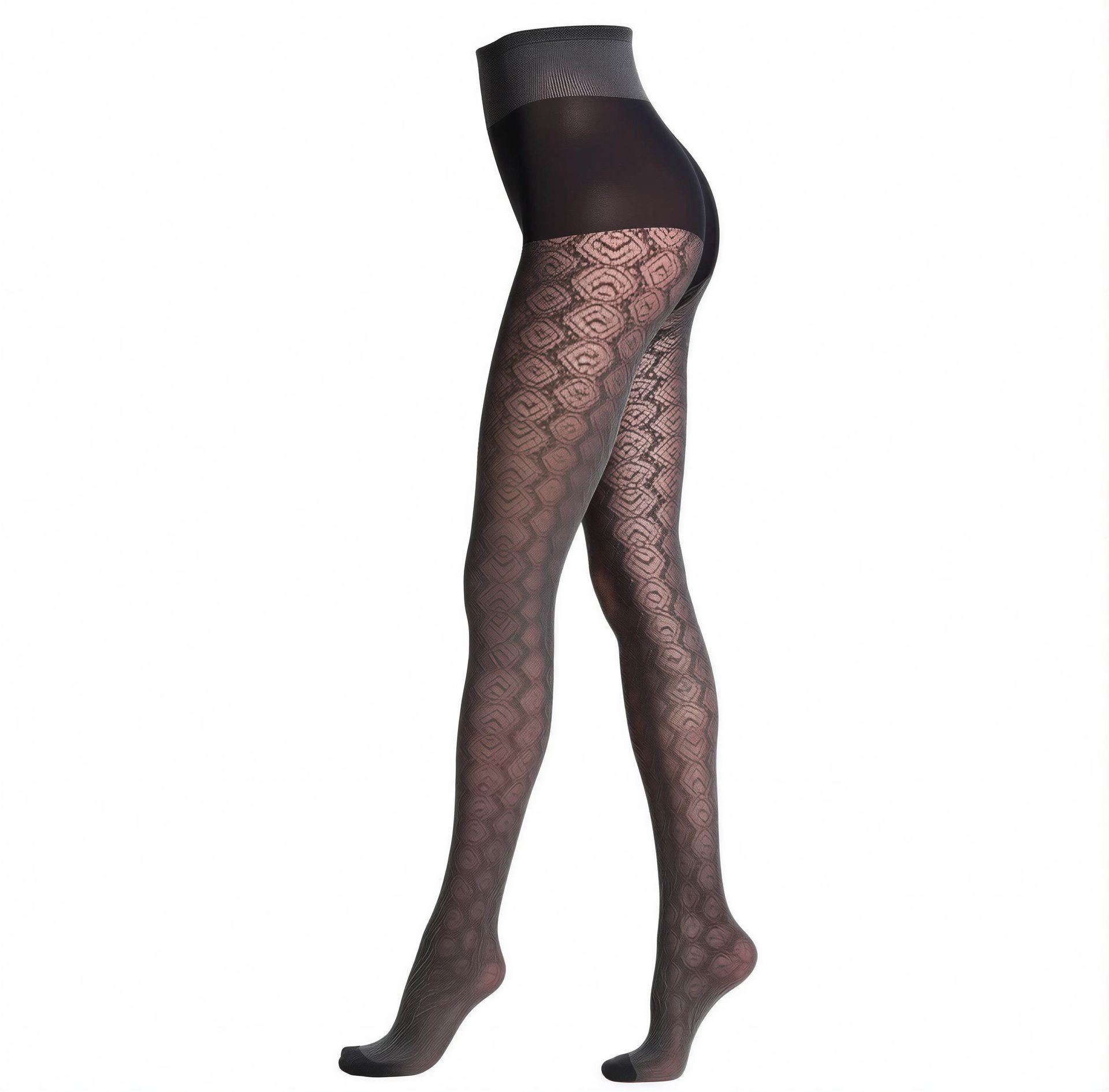 Oroblú tights SHINING black – back view