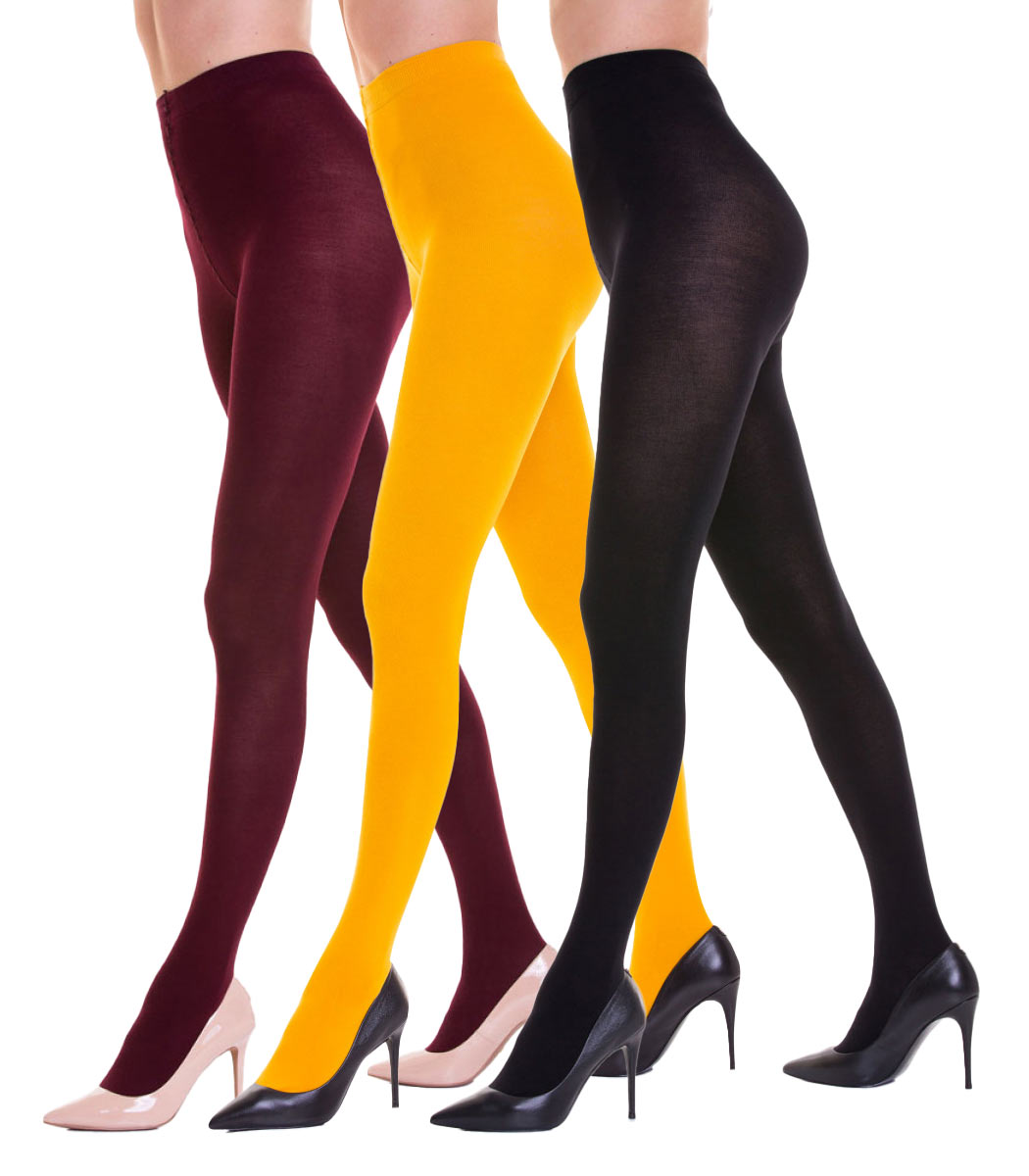 Knitted tights COTTON Velvet Touch 120DEN