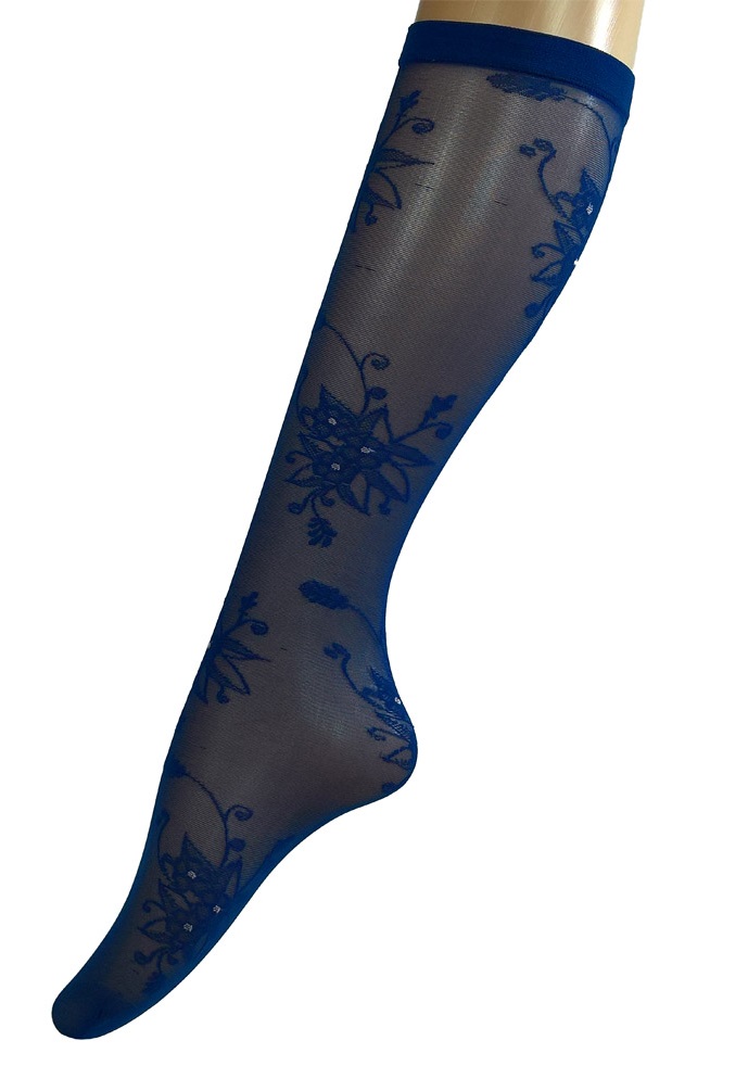 Unbenannt-6.jpg MURA Kniestrümpfe LILIUM mit floralem Muster 20 DEN