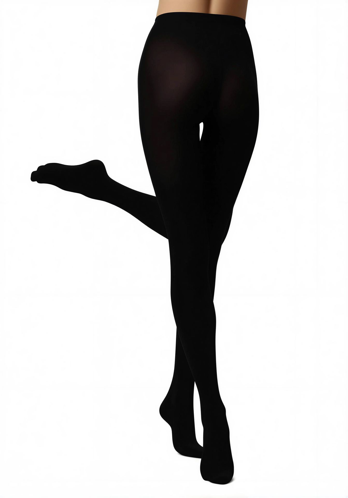OR-AllColStr120 Oroblú Schwarz – back view