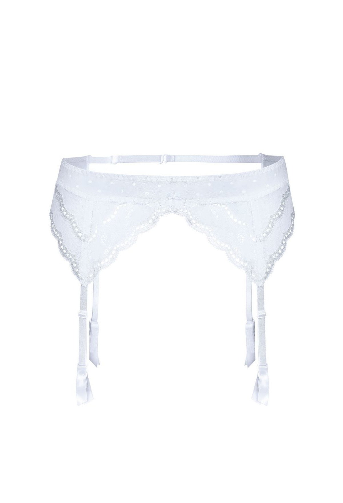 rz-lagerta-garter-belt-white.jpg Róza Lingerie Strumpfhalter mit zarter Spitze LAGERTA