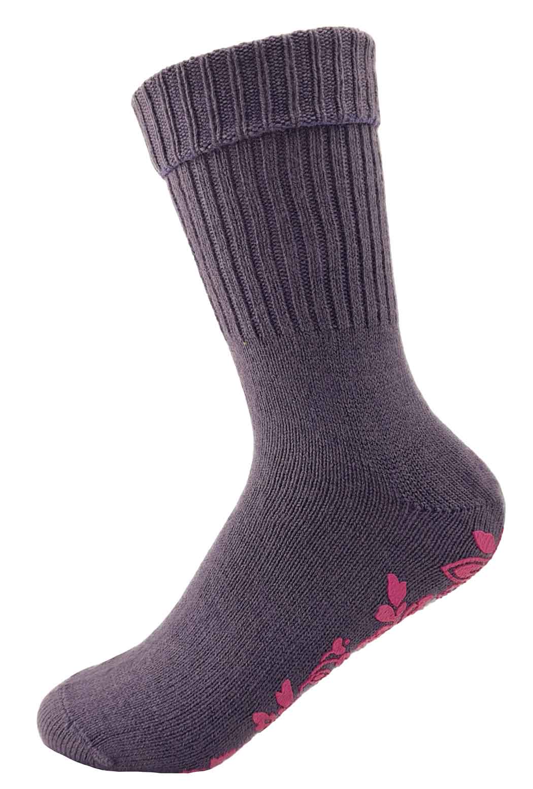 w-hu-005924_1.jpg Kuschelsocken mit Anti-Rutsch-Sohle LAVENDEL