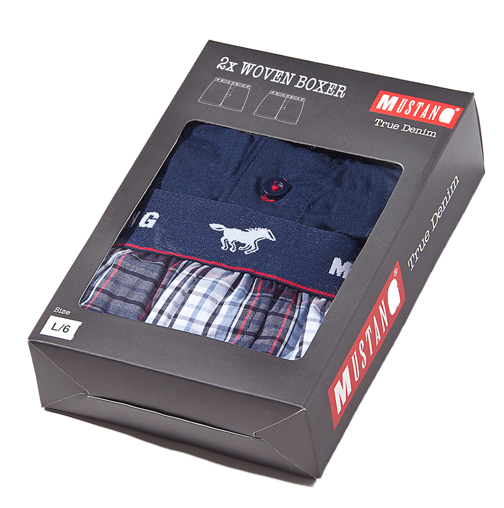Mustang Herren Boxershorts WOVEN 2er Pack Mustang Herren Boxershorts WOVEN 2er Pack