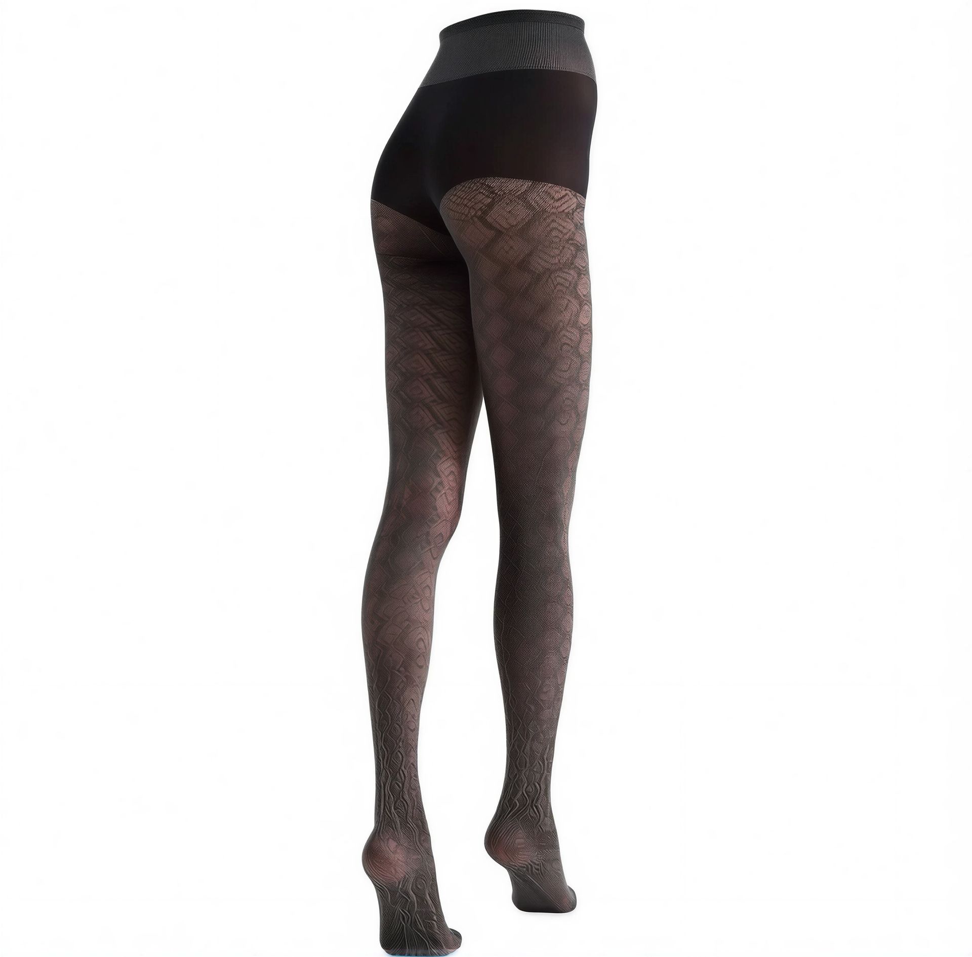 Oroblú tights SHINING black – left side view