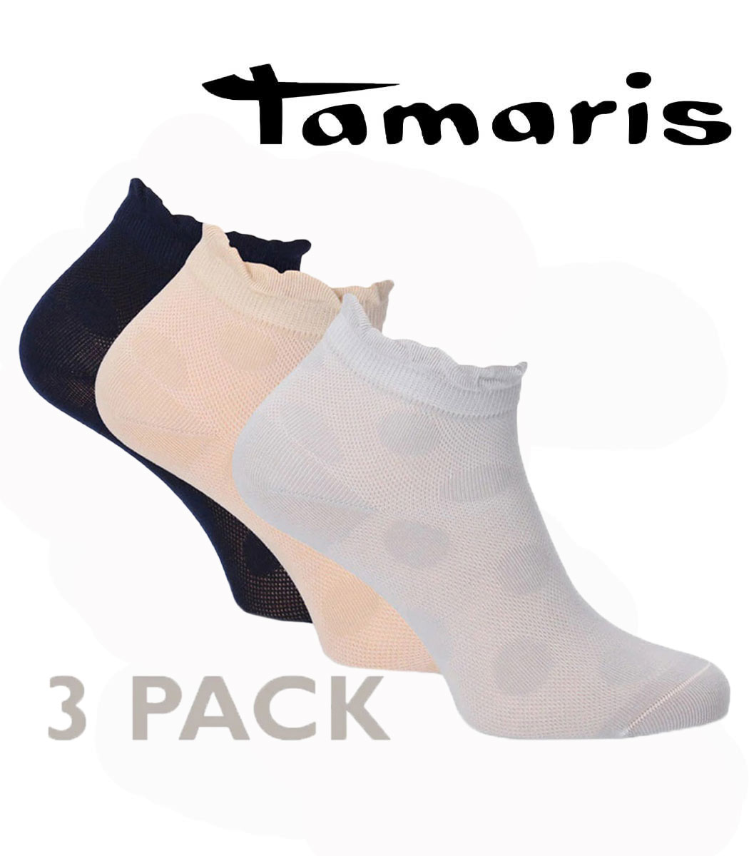 Sneaker socks made from fine mesh with ALL OVER PUNKTE