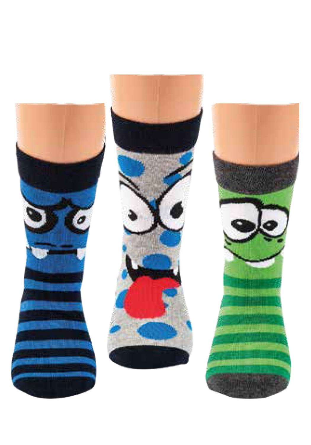 RS-20859-blau_otto.jpg Kids socks "FACE" - 3 pairs