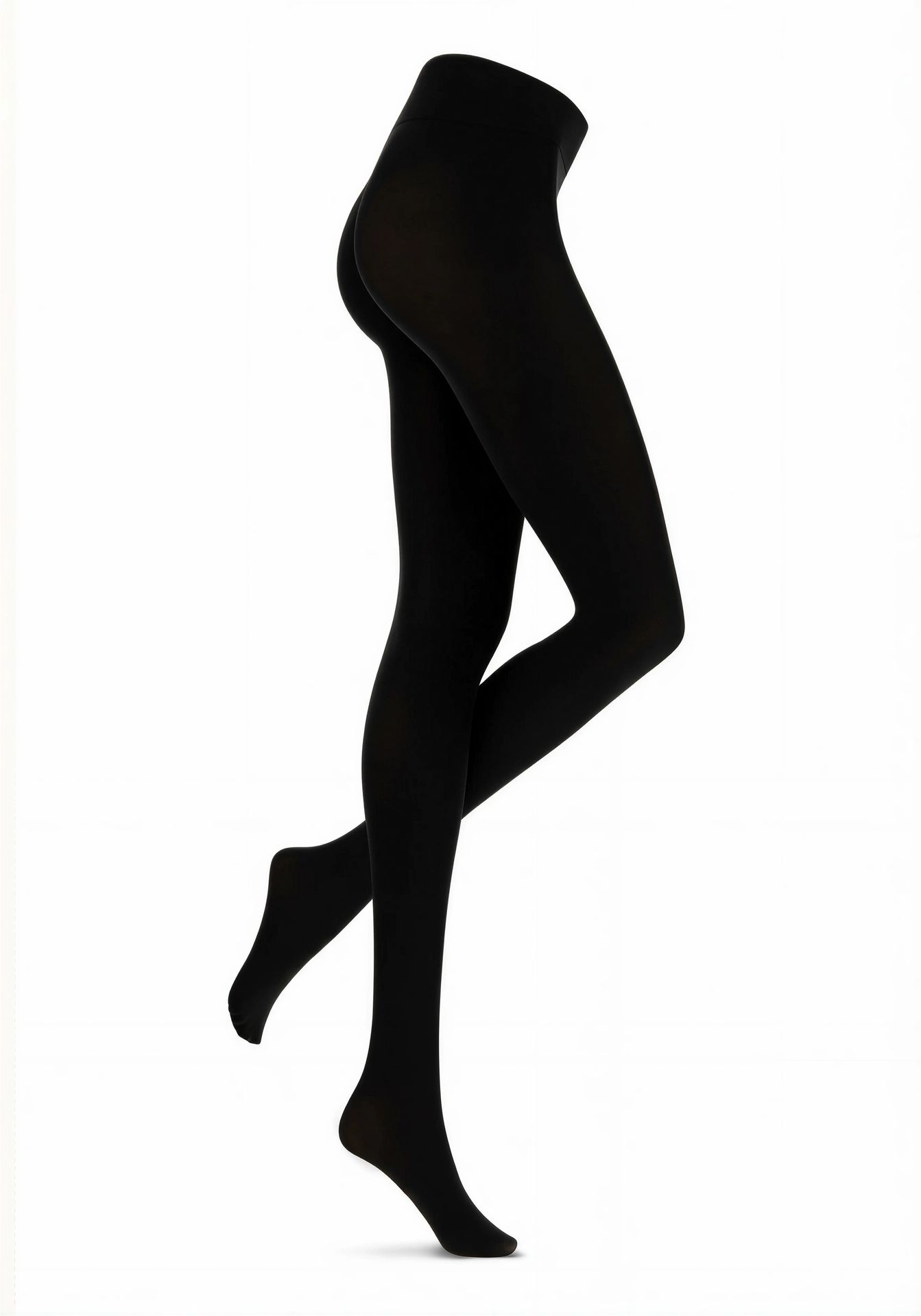 OR-different80collant Oroblú Schwarz – Seitenansicht links